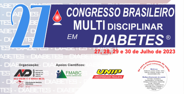 Marque na agenda: 27.º Congresso Brasileiro Multidisciplinar em Diabetes